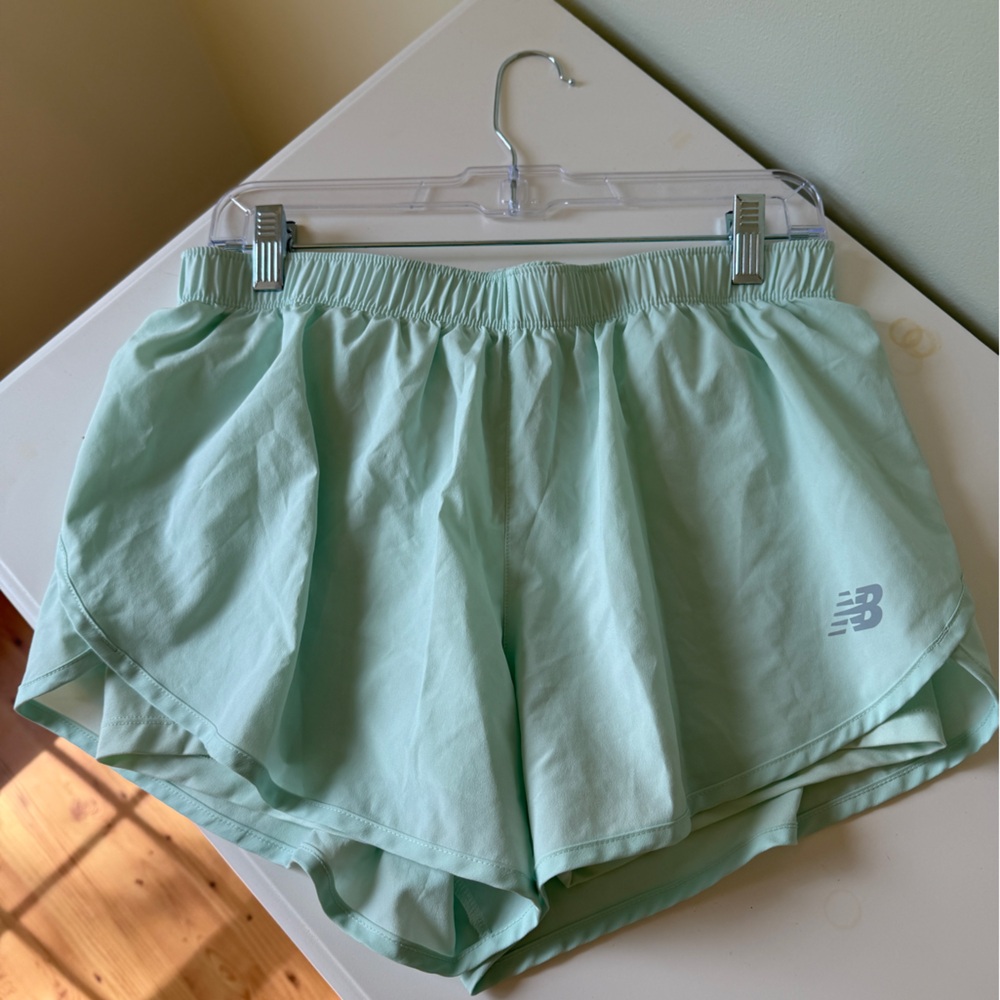 New Balance Women's Light Green Athletic Shorts
